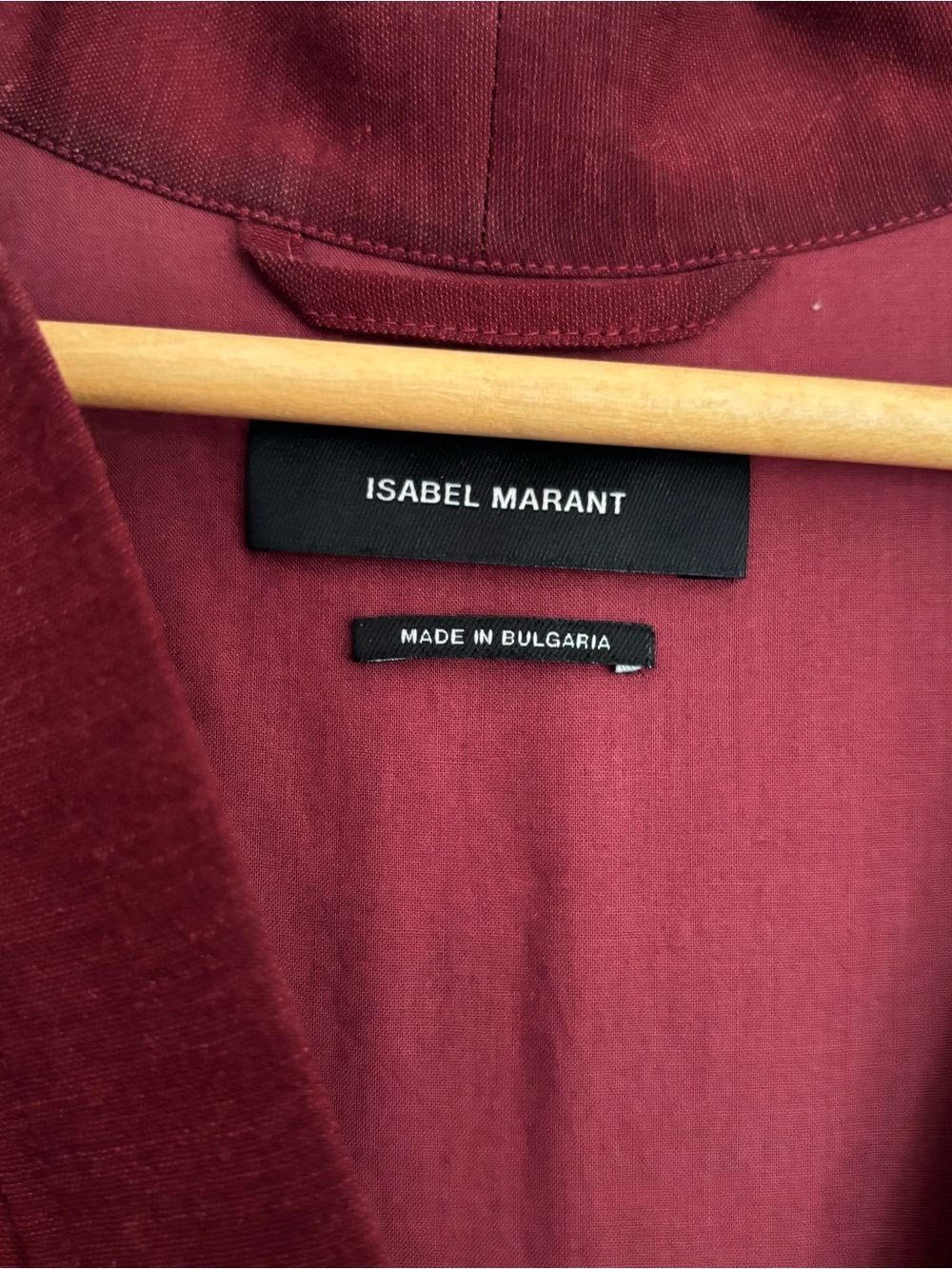 Isabel Marant Burgundy Button-Front Tunic - Picture 3 of 8